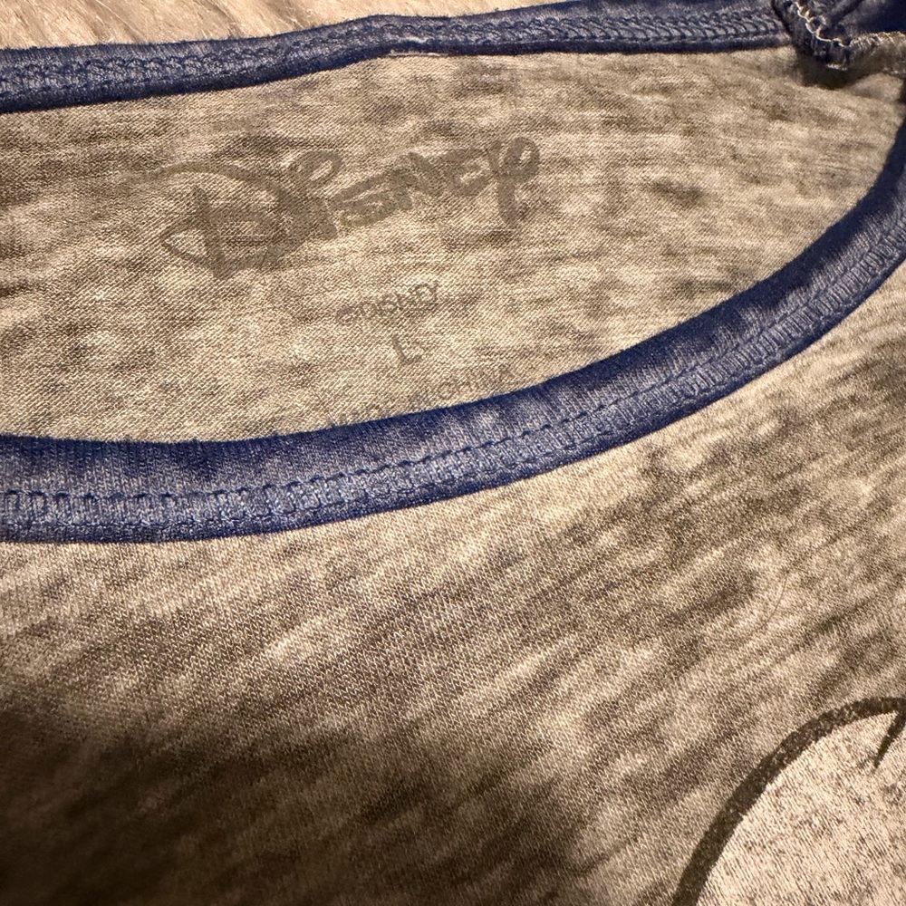 Disney Donald Duck Blue and Gray Long Sleeve Tee - Picture 3 of 5